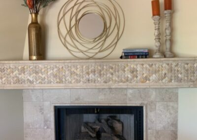 Happy Valley Interior Design Living Room Fireplace after